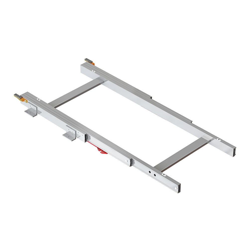 Emuca Coulisses pour table coulissante Twice Top Gris - vue 2