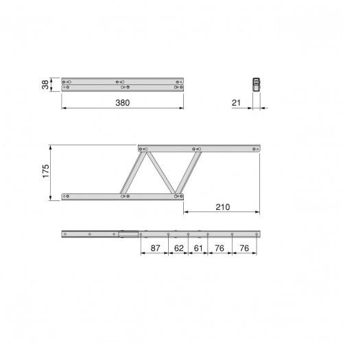 Ensemble de 2 mécanismes de levage pour tables basses - EMUCA