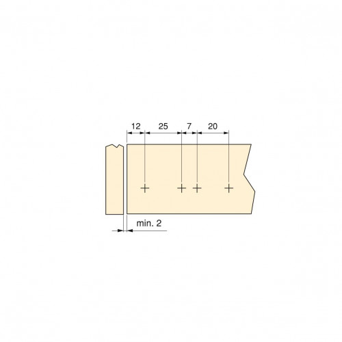 Lot de 10 fermes-porte Push Lite à visser sur l'armoire avec réglage, Plastique gris - EMUCA