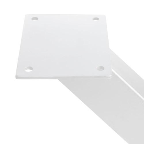 Jeux de pieds Cross pour table, 695 x 695 mm, Peint en blanc - EMUCA