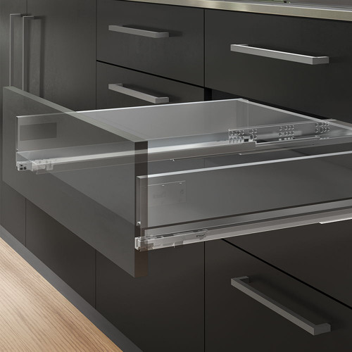 Kit de tiroir pour cuisine et salle de bain Vertex, panneaux inclus, H 178 x M 900, Gris - EMUCA