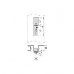 Kit Zero de supports pour étagères en bois et tringle - EMUCA