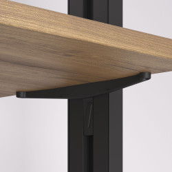 Kit Zero de supports pour étagères en bois et tringle - EMUCA