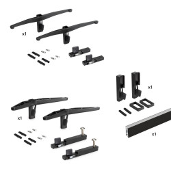 Kit Zero de supports pour étagères en bois, module et tringle de marque EMUCA, référence: B7227400