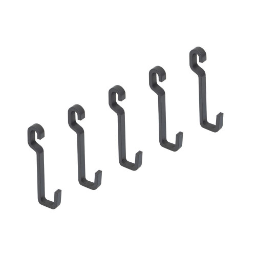 Lot de 5 crochets de suspension de cuisine Titane - EMUCA