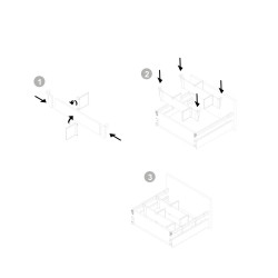 Lot de séparateurs pour l'intérieur des tiroirs Vertex-Concept, Module 600 mm, Gris - EMUCA