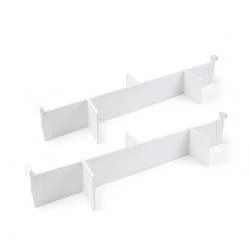 Lot de séparateurs pour l'intérieur des tiroirs Vertex-Concept, Module 900 mm, blanc de marque EMUCA, référence: B7227800