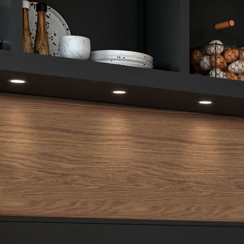 Luminaire LED Mizar pour encastrement, Ø 66 mm, Nickel satiné - EMUCA