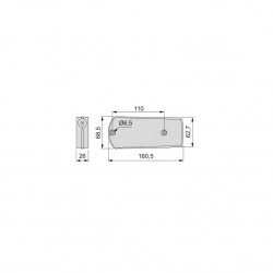 Mécanisme pour portes abattant Microwinch, 4 Kg, Plastique gris - EMUCA