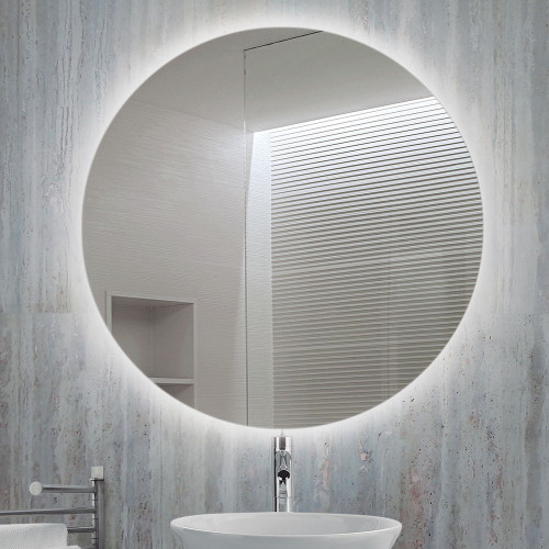 Miroir de salle de bain Cassiopeia avec éclairage décoratif à LED (AC 230V 50Hz) - EMUCA