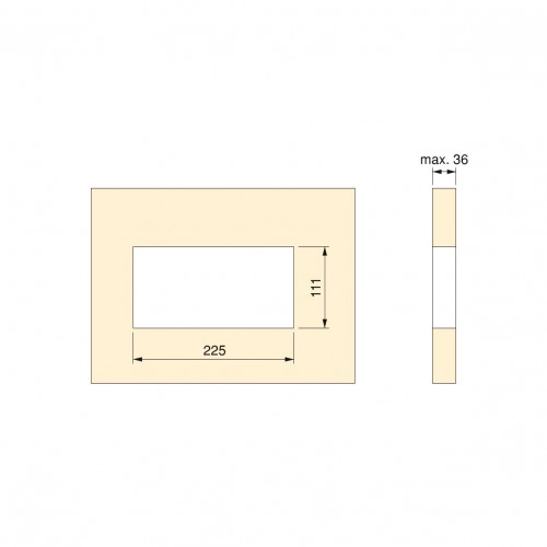 Multiconnecteur Atom 26 Lite pour bureau, 265 x 120 mm, Peint en aluminium - EMUCA