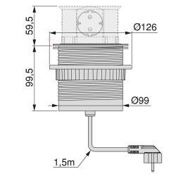 Multiconnecteur Vertikal Push 100 - EMUCA