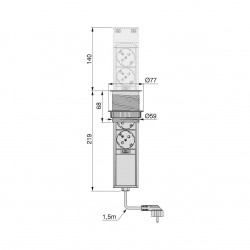 Multiconnecteur Vertikal Push 60 - EMUCA