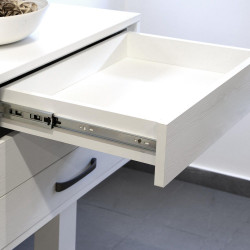 5 paires de coulisses pour tiroirs, à billes, sortie totale, fermeture amortie, L 550 mm - EMUCA