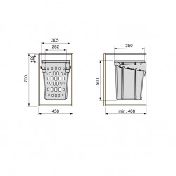 Panier à linge Laundry pour module - EMUCA