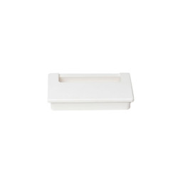 Lot de 5 passes-câbles pour table Plasquare 1, Plastique blanc - EMUCA