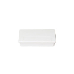 Lot de 5 passes-câbles pour table Plasquare 1, Plastique blanc - EMUCA