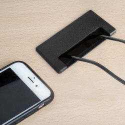 Lot de 5 passes-câbles pour table Plasquare 1, Plastique noir - EMUCA