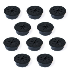 Lot de 10 passes-câbles pour table Roundot - EMUCA