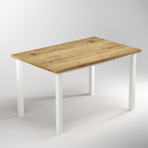 Pieds carrés et cadre de table, 50x50mm, 1.150 x 750 mm, Peint en blanc - EMUCA