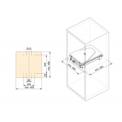 Planche à repasser pliable Iron 180º pour meuble - EMUCA