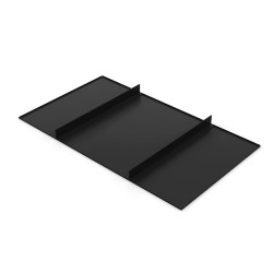 Plateau ou étagère pour placards et commodes Hack, Module 600 mm, Peint en noir texturé de marque EMUCA, référence: B7239700