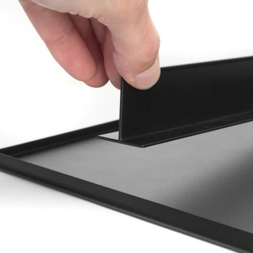 Plateau ou étagère pour placards et commodes Hack, Module 900 mm, Peint en noir texturé - EMUCA