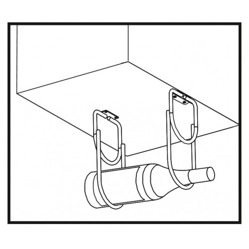 Porte-bouteille avec 2 trous pour meubles - EMUCA