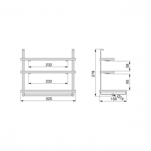 Porte-rouleau de cuisine Titane - EMUCA