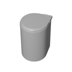 Poubelle de recyclage à fixation sur porte et conteneur de 13L, Plastique gris de marque EMUCA, référence: B7246800