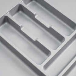 Range-couvert Optima Universal, M40 336x482 mm, Plastique gris - EMUCA