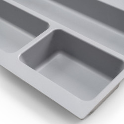 Range-couvert Optima Universal, M80 736x482 mm, Plastique gris - EMUCA