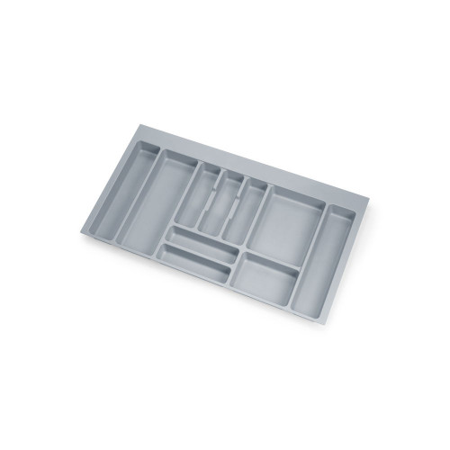 Range-couvert Optima Universal, M90 836x482 mm, Plastique gris - EMUCA