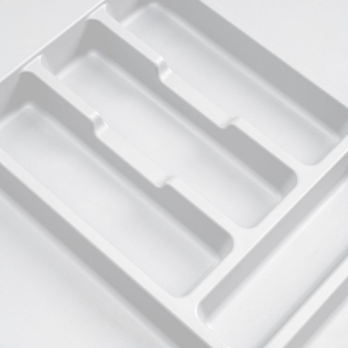 Range-couvert Optima Vertex/Concept 500mm (Panneau 16mm), Module 400 mm, Plastique blanc - EMUCA