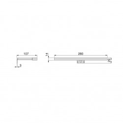 Spot LED pour miroir de salle de bain Leo (AC 230V 50Hz) - EMUCA