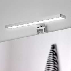 Spot LED pour miroir de salle de bain Virgo (AC 230V 50Hz), A 300 mm, Chromé - EMUCA