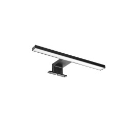 Spot LED pour miroir de salle de bain Virgo (AC 230V 50Hz), A 300 mm, Peint en noir de marque EMUCA, référence: B7254700