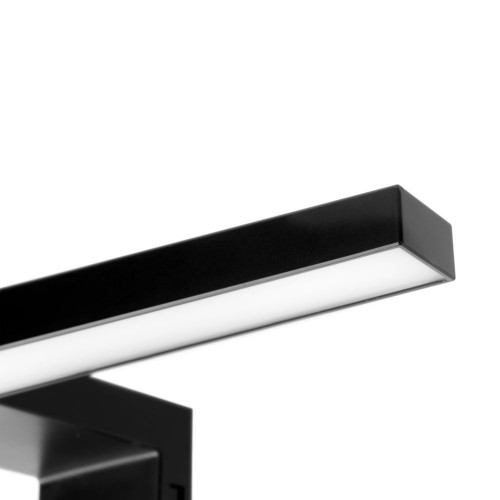 Spot LED pour miroir de salle de bain Virgo (AC 230V 50Hz), A 300 mm, Peint en noir - EMUCA