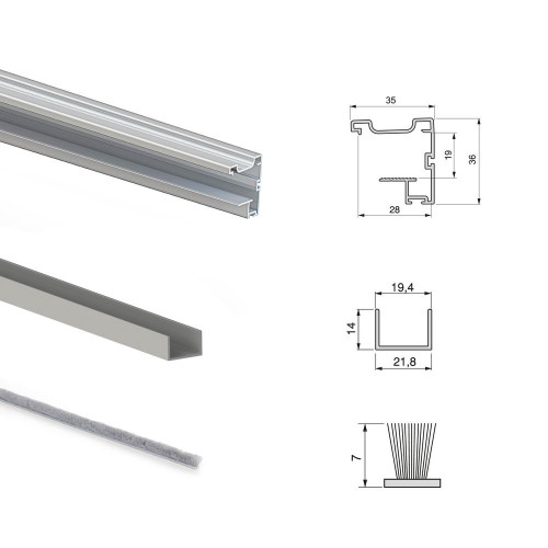 SYSTEME COULISSANT POUR PORTE DE PLACARD