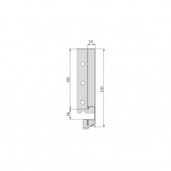 Tiroir extérieur Vertex 40 kg hauteur 131 mm, Prof. 400 mm, Gris anthracite - EMUCA