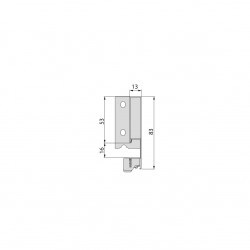 Tiroir extérieur Vertex 40 kg hauteur 83 mm, Prof. 500 mm, Peint en blanc - EMUCA