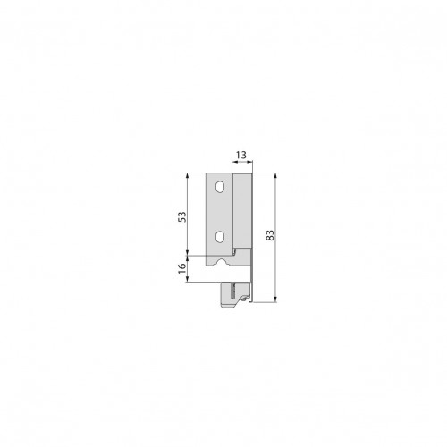 Tiroir extérieur Vertex 40 kg hauteur 83 mm, Prof. 500 mm, Peint en blanc - EMUCA