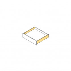 Tiroir extérieur Vertex 40 kg hauteur 83 mm, Prof. 500 mm, Peint en blanc - EMUCA