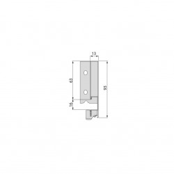 Tiroir extérieur Vertex 40 kg hauteur 93 mm, Prof. 300 mm, Peint en blanc - EMUCA