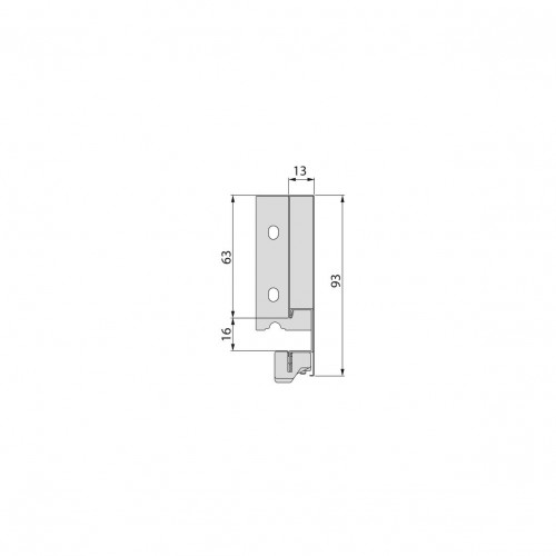 Tiroir extérieur Vertex 40 kg hauteur 93 mm, Prof. 300 mm, Peint en blanc - EMUCA