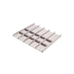 Tiroir organisateur pour placards et commodes Hack, Module 600 mm, couleur pierre - EMUCA