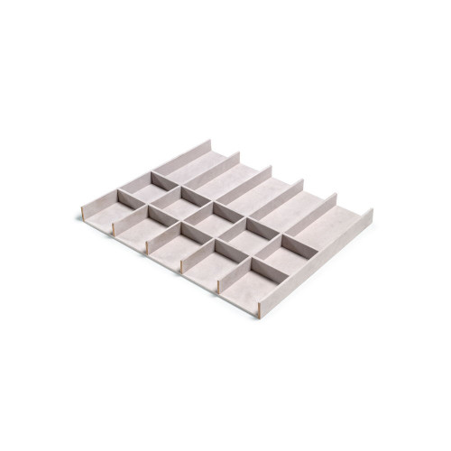 Tiroir organisateur pour placards et commodes Hack, Module 600 mm, couleur pierre - EMUCA