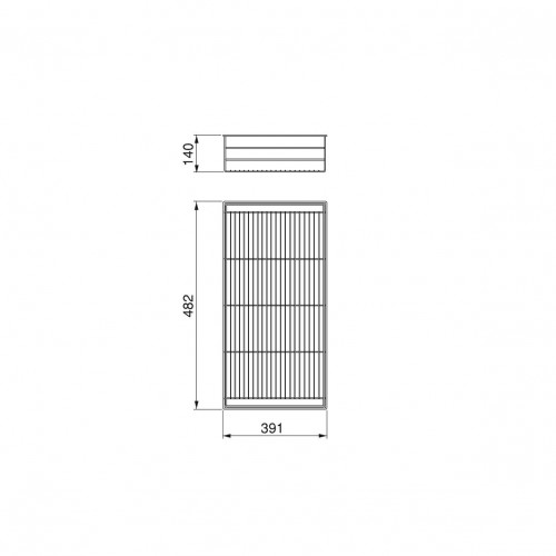 Tiroir ou panier métallique pour les placards et les commodes Hack, L 600 mm - EMUCA