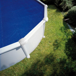 Bâche isotherme 400µ pour piscines ovales en polyéthylène - bleu - 810 x 470cm - GRE POOLS