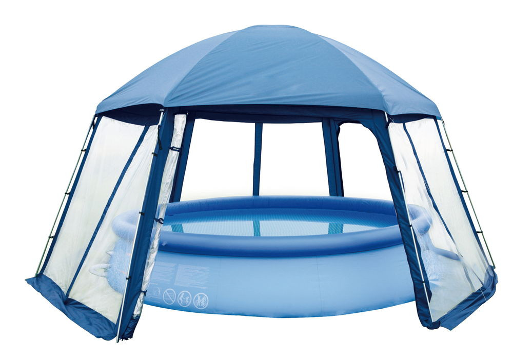 Abris en toile pour piscine/spa - dimension 5 x H. 2,5 m